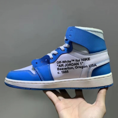 Nike Air Jordan1 x Off-White Chicago Retro High - topSneakers - 나이키 에어조던1 x 오프화이트 시카고 레트로 하이탑 Nik0070x.Size(230 - 275).스카이블루