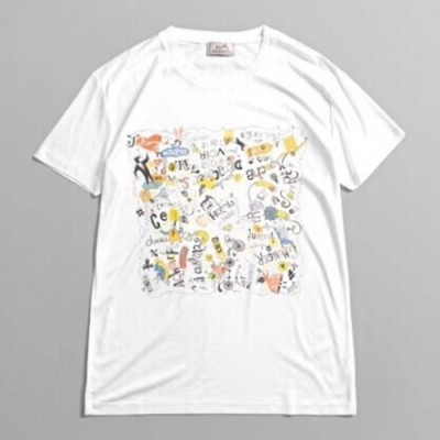 Hermes 2019 Mens Crew - neck Cotton Short Sleeved Tshirt - 에르메스 남성 크루넥 실켓면 반팔티 Her0166x.Size(m - 2xl).화이트