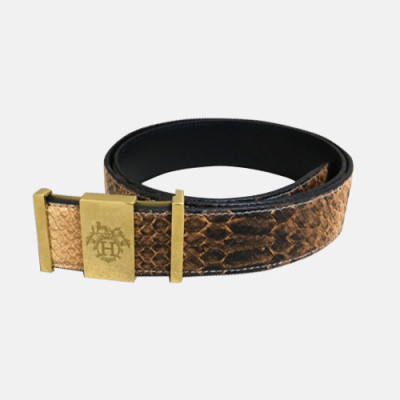 Hermes 2019 Mens Business Initial Box Logo Leather Belt - 에르메스 남성 비지니스 이니셜 박스 로고 가죽 벨트 Her0170x.Size(3.8cm).브라운금장