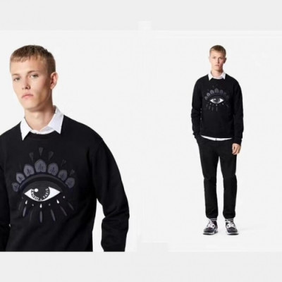 Kenzo Mens Black Sweatshirts -  겐조 남성 블랙 맨투맨 Ken12x