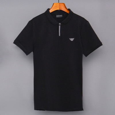 Armani 2019 Mens Polo Cotton Short Sleeved Tshirt - 알마니 남성 신상 폴로 코튼 반팔티 Arm0149x.Size(m - 3xl).3컬러(그레이/화이트/블랙)