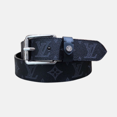 Louis vuitton 2019 Mens Besiness Classic Buckle Leather Belt - 루이비통 남성 신상 비지니스 클래식 버클 레더 벨트 Lou0888x.Size(3.5cm).블랙은장