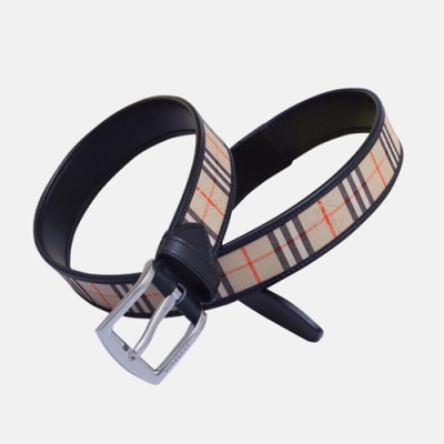 Burberry 2019 Mens London Classic Logo Buckle Business Leather Belt - 버버리 남성 런던 클랙식 로고 버클 비지니스 레더 벨트 Bur0598x.Size(3.5cm).블랙은장