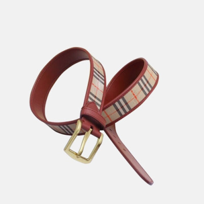 Burberry 2019 Mens London Classic Logo Buckle Business Leather Belt - 버버리 남성 런던 클랙식 로고 버클 비지니스 레더 벨트 Bur0597x.Size(3.5cm).2컬러(체크레드금장/체크레드은장)