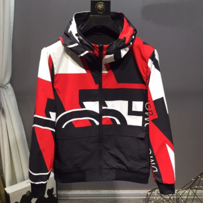 Moncler 2019 Mens Patch Logo Reversible Cajual Jacket - 몽클레어 남성 패치 로고 양면 캐쥬얼 자켓 Moc0448x.Size(l - 5xl).레드