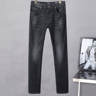 Armani 2018 Mens Logo Denim Pants - 알마니 남성 신상 로고 데님 팬츠 Arm0167x.Size(29 - 40).블랙