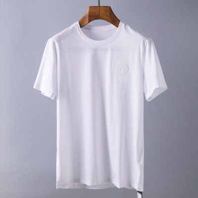 Fendi 2019 Mens Initial Logo Short Sleeved T-shirt - 펜디 남성 이니셜 로고 반팔티 Fen0173x.Size(m - 3xl).2컬러(블랙/화이트)