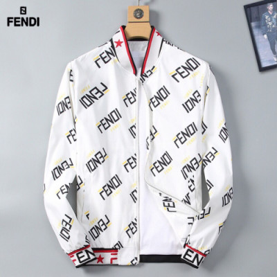 Fendi 2019 Mens Business Bomber  Jacket - 펜디 남성 비지니스 봄버 자켓 Fen0175x.Size(m - 3xl).2컬러(블랙/화이트)