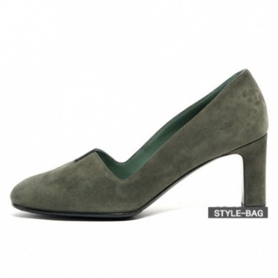 Hermes 2019 Ladies Suede Leather Pumps - 에르메스 여성 스웨이드 레더 펌프스 Her0214x.Size(225 - 245).올리브