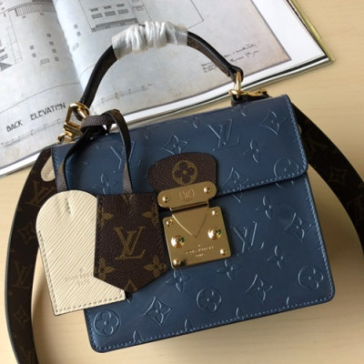 Louis Vuitton Spring Street Tote Shoulder Bag,17cm- 루이비통 스프링 스트리트 토트 숄더백 M90376,LOUB1036,17cm,블루