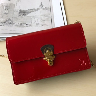 Louis Vuitton Cherrywood Chain Shoulder Cross Bag,19.5cm - 루이비통 체리우드 체인 숄더 크로스백 M63306,LOUB1041,19.5cm,레드