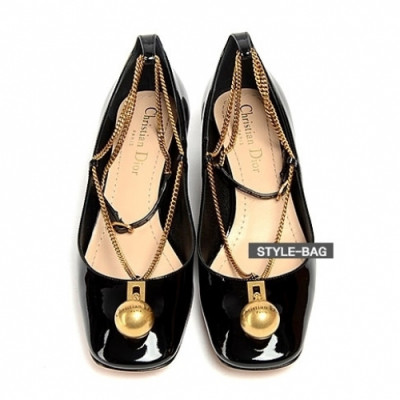 Christian Dior 2019 Womens Motion Patent Middle-heel Shoes - 크리스챤 디올 여성 페이던트 미드힐 슈즈 Dio0144x.Size (225 - 245).블랙