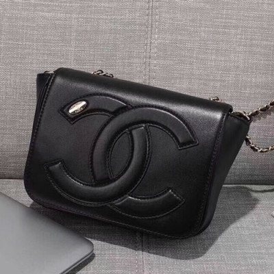 Chanel 2019 Women Chain Leather Shoulder Bag ,18CM - 샤넬 2019 여성용 체인 레더 숄더백 CHAB0594,18CM,블랙