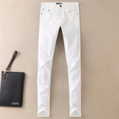 Emporio Armani 2019 Mens Logo Slim Fit Denim Pants - 알마니 남성 로고 슬림핏 데님 팬츠 Arm0174x.Size(28 - 38).화이트