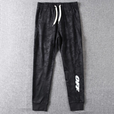 Off-White 2019 Mens Logo Cotton Trainning Pants - 오프화이트 남성 로고 코튼 트레이닝 팬츠 Off0060x.Size(m - 3xl).블랙