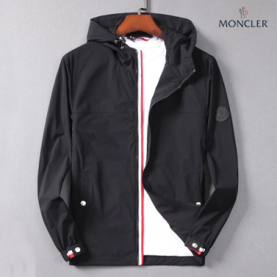 Moncler 2019 Mens Patch Logo Casual Jacket - 몽클레어 남성 패치 로고 캐쥬얼 자켓 Moc0458x.Size(m - 3xl).블랙