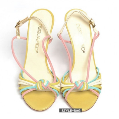 Dsquared2  2019 Womens Strap Leather Sandal - 디스퀘어드2 여성 스트랩 레더 샌들 Dsq0018x.Size(225 - 245).옐로우