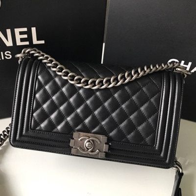 Chanel Leboy Chain Shoulder Bag,25CM - 샤넬 르보이 체인 숄더백  67086 - CHAB0624,25CM,블랙