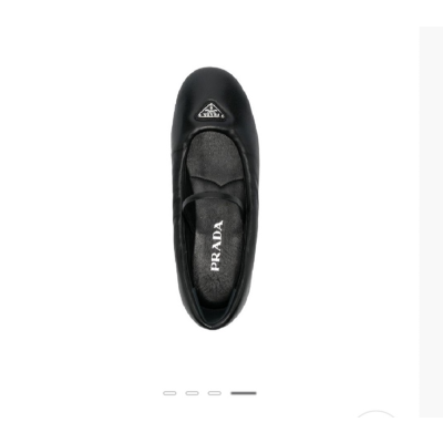 Prada 2022 Women;s Steel Logo Flat shoes- 프라다 여성 스틸 로고 플렛슈즈 Pra0530x.Size(225 - 245).블랙