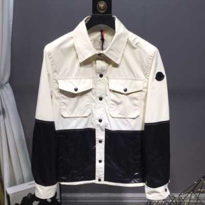 Moncler 2019 Mens Patch Logo Cajual Shell Jacket - 몽클레어 남성 패치 로고 캐쥬얼 셸 자켓 Moc0461x.Size(m - 3xl).2컬러(블랙/화이트)