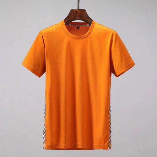 Burberry 2019 Mens London Signature Cotton Short Sleeved T-shirt - 버버리 남성 런던 시그니처 코튼 반팔티 Bur0661x.Size(m - 3xl).4컬러(블루/화이트/블랙/오렌지)