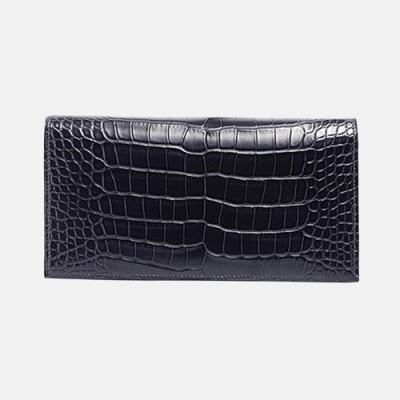 Hermes 2019 Mm/WmAlligator Long Purse - 에르메스 남자 엘리게이터 장지갑 Her0233x.Size(17cm).블랙