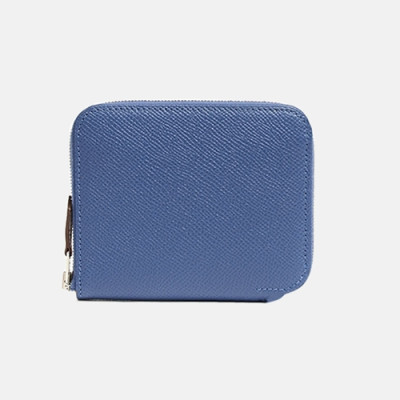 Hermes 2019 Womens Silk in Zippy Small Wallet - 에르메스 여성 실크인 지피 반지갑 Her0236x.Size(11cm).블루