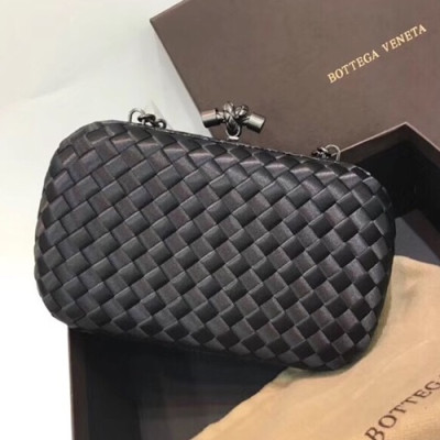 Bottega Veneta Black Chain Shoulder Cross Bag,20cm - 보테가 베네타 블랙 체인 숄더 크로스백 BVB0147,20cm