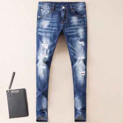 Burberry 2019 Mens Slim Fit Denim Pants - 버버리 남성 신상 슬림핏 데님 팬츠 Bur0666x.Size(28 - 38).블루