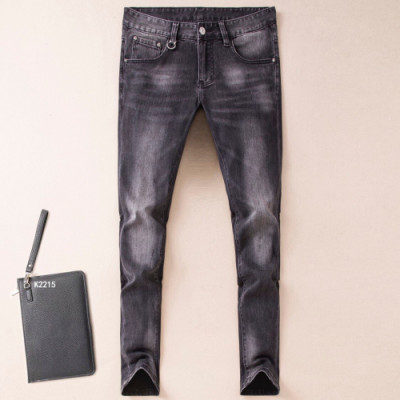 Armani 2019 Mens Empreinte Logo Slim Fit Denim Pants - 알마니 남성 앙프레뜨 로고 슬림핏 데님 팬츠 Arm0181x.Size(28 - 38).블랙