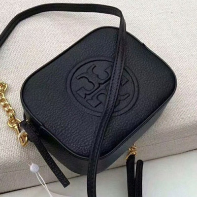 Tory Burch Limited-edition Leather Black Mini Camera Shoulder Cross Bag,17cm - 토리버치 리미티드 에디션 레더 블랙 미니 카메라 숄더 크로스백 TBB0211,17cm