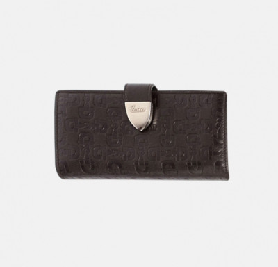 Gucci 2019 Womens Signoria Buckle Metallic Leather Continental Wallet 231837 - 구찌 여성 시뇨리아 버클 메탈릭 콘티넨탈 레더 장지갑 Guc0937x.Size(19cm).블랙