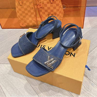 Louis Vuitton 2024 Womens Monogram Strap Leather Sandal - 루이비통 여성 모노그램 스트랩 레더 샌들 Lou0952x.Size(225 - 250).블루