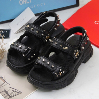 Gucci 2019 Ladies Stud Strap Lamskin Sandal - 구찌 여성 스터드 스트랩 램스킨 샌달 Guc0980x.Size(225 -  250).블랙