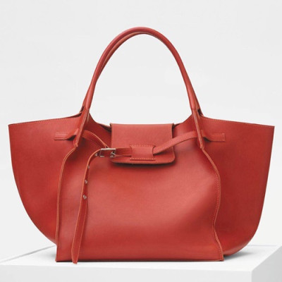 Celine Tote Shoulder Bag,33CM - 셀린느 레더 토트 숄더백 ,55425-6,33CM,다크레드오렌지