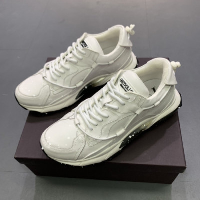 [커스텀급]Valentino 2019 Mens Garavani Bounce Sneakers - 발렌티노 남성 레더 스니커즈 Val0182x.Size(245 - 270).화이트