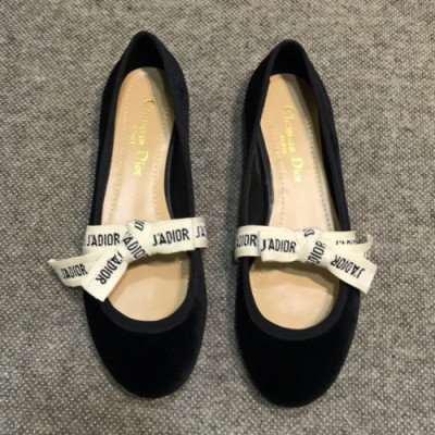 Christian Dior 2019 Womens  Quake Oblique J'adior Embroidery Logo Ballet Shoes - 크리스챤 디올 여성 자디오 자수 로고 발렛 슈즈 Dio0190x.Size(225 - 250).블랙