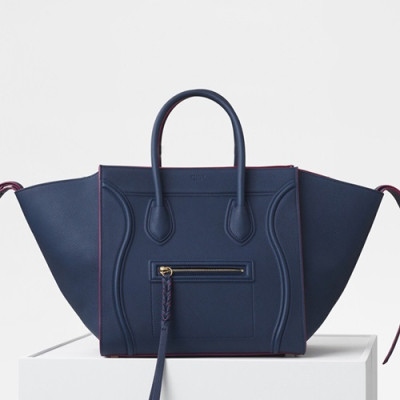 Celine Luggage Leather Tote Bag,30CM - 셀린느 러기지 레더 토트백 ,9901-19,30CM,네이비