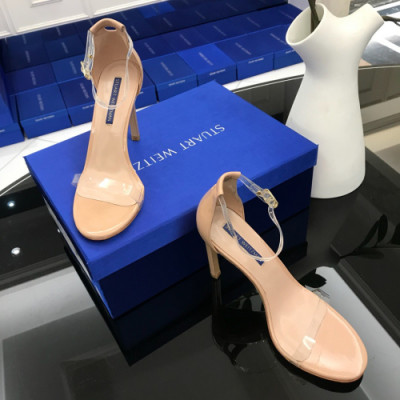 Stuart Weitzman 2019 Womens Patent Strap Sandal - 슈트어트 와이츠먼 여성 페이던트 스트랩 샌달 Stu006x.Size(225 - 245).베이지