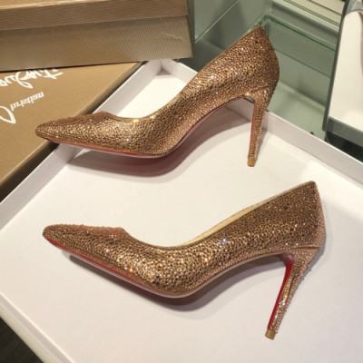 Christian Loubutin 2019 Strass Glitter High-heel Pumps  - 크리스챤 루부탱 스트라스 글리터 하이힐 펌프스 Btin0042x.Size (225 - 245).골드