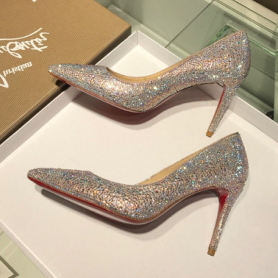 Christian Loubutin 2019 Strass Glitter High-heel Pumps  - 크리스챤 루부탱 스트라스 글리터 하이힐 펌프스 Btin0044x.Size (225 - 245).로즈골드