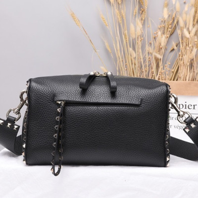 Valentino 2019 Leather Shoudler Bag,25CM - 발렌티노 2019 레더 숄더백,VTB0044,25CM,블랙