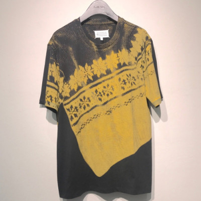 Maison margiela 2019 Mens Deserve Printing Cotton Short Sleeved Tshirt - 메종 마르지엘라 2019 남성 프린팅 코튼 반팔티 Mai004x.Size(s - l).블랙