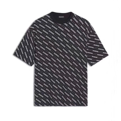 Balenciaga 2019 Mens Logo Cotton Short Sleeved Tshirt - 발렌시아가 남성 로고 코튼 반팔티 Bal0174x.Size(xs - l).블랙