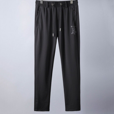 Burberry 2019 Mens Logo Cajual Cotton Training Pants - 버버리 남성 로고 캐쥬얼 코튼 트레이닝 팬츠 Bur0695x.Size(30 - 38).블랙