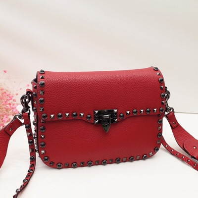 Valentino 2019 Leather Garavani Rockstud Shoudler Bag,26CM - 발렌티노 2019 레더 가라바니 락스터드 숄더백,VTB0329,26CM,레드