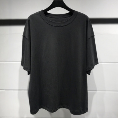 Fear of god 2018 Mens Over Size Minimal Cotton Short Sleeved Tshirt  - 피어오브갓 남성 미니멀 코튼 반팔티 Fea005x.Size(s - l).블랙