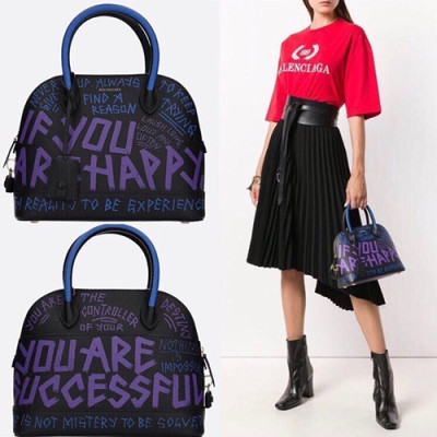 Balenciaga 2019 Ville Top Handle Shoulder Bag,18/26CM - 발렌시아가 2019 빌 탑 핸들 숄더백,BGB0012,18/26CM,블랙