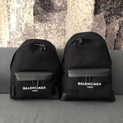 [데일리백팩!!]Balenciaga 2019 Le Dix Money Canvas & Leather Back Pack,30/35CM - 발렌시아가 2019 르딕스 머니 남여공용 캔버스&레더 백팩,BGB0020,30/35CM,블랙