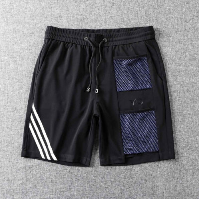 Y3 2019 Mens Logo Casual Cotton Training Half Pants - 요지야마모토 남성 로고 캐쥬얼 코튼 트레이닝 반바지 Y3/0023x.Size(m - 3xl).블랙